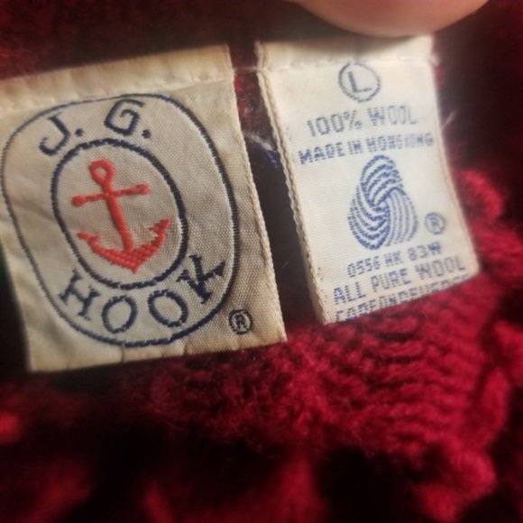 JG Hook Wool Cardigan Sweater Size L - Picture 7 of 7